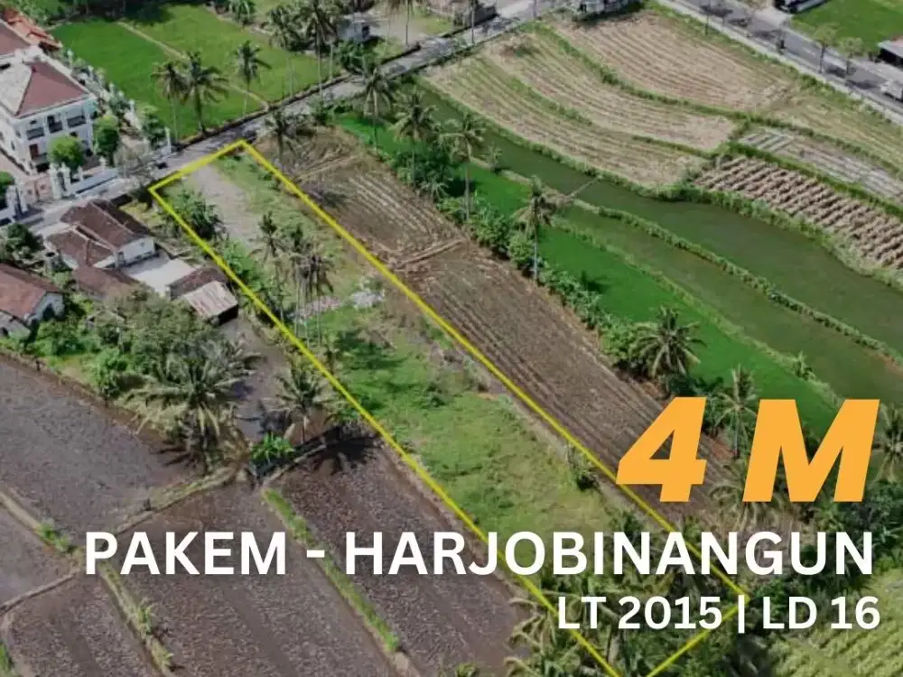 Jual Tanah Harjobinangun Pakem Turi Pinggir Sungai