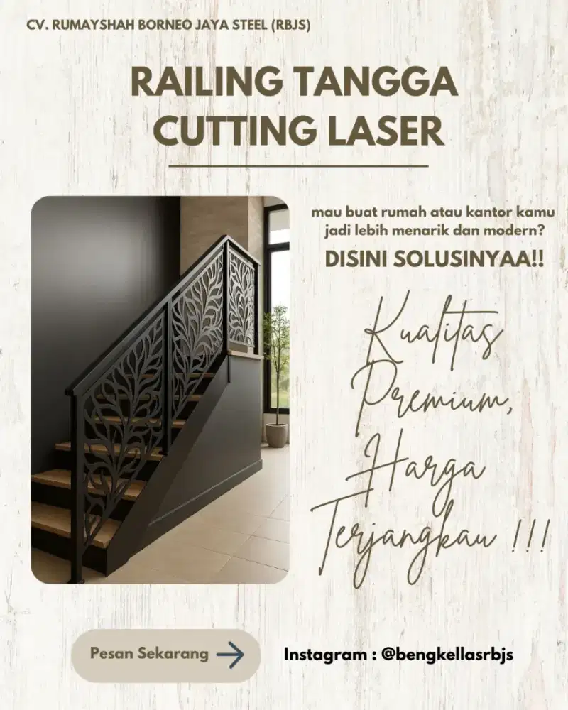 RAILING TANGGA CUTTING LASER