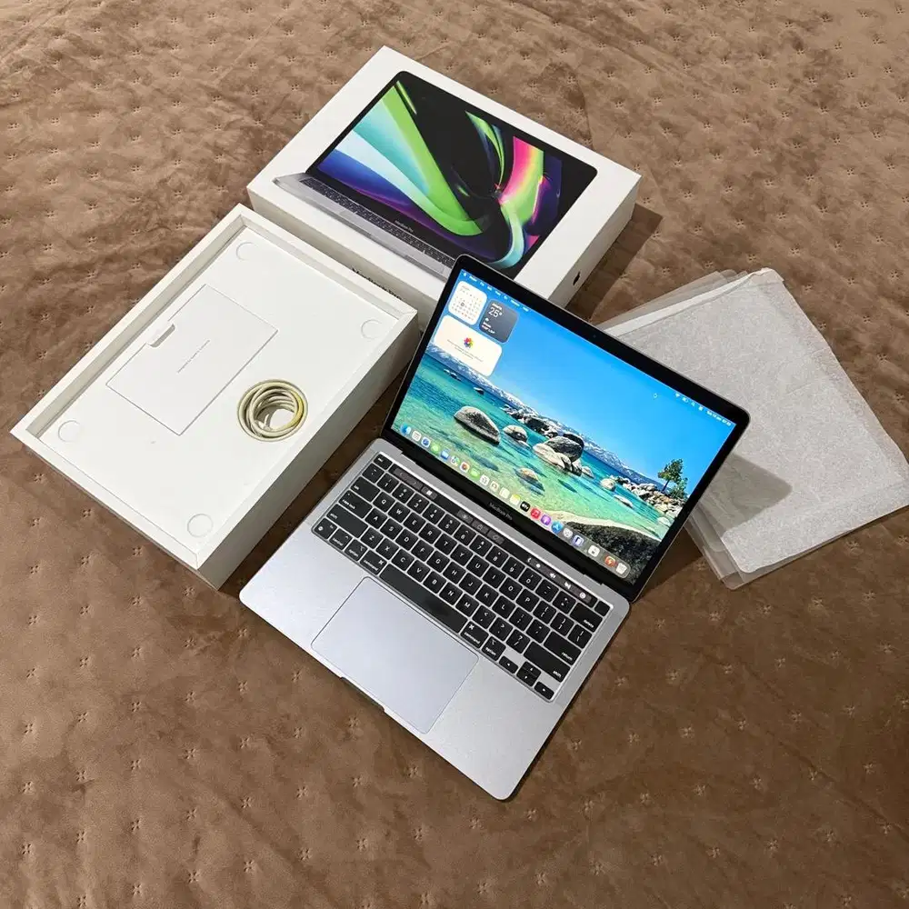 (iBox) Macbook Pro M1 8/512 13 inch 2020 Space Grey Fullset BH 100%