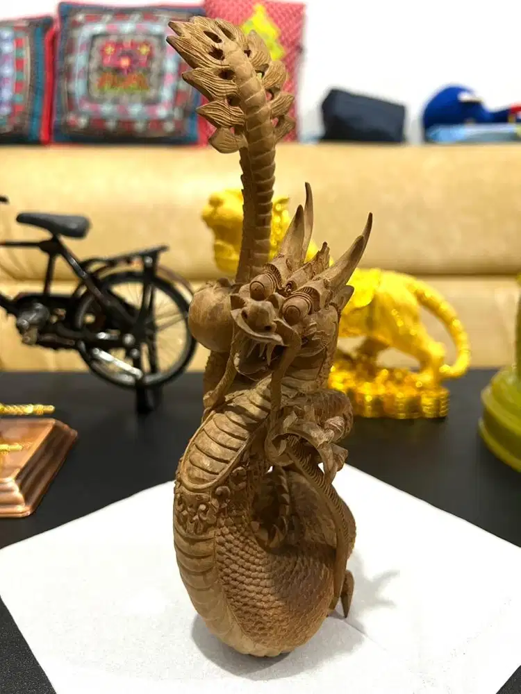 Pajangan Kayu Wooden Hand Carved (Naga Kayu)