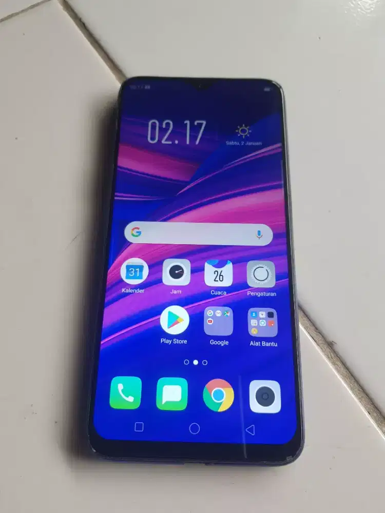 Mau dijual hp oppo F9 pro, ram 6/64, hp plus kabel data