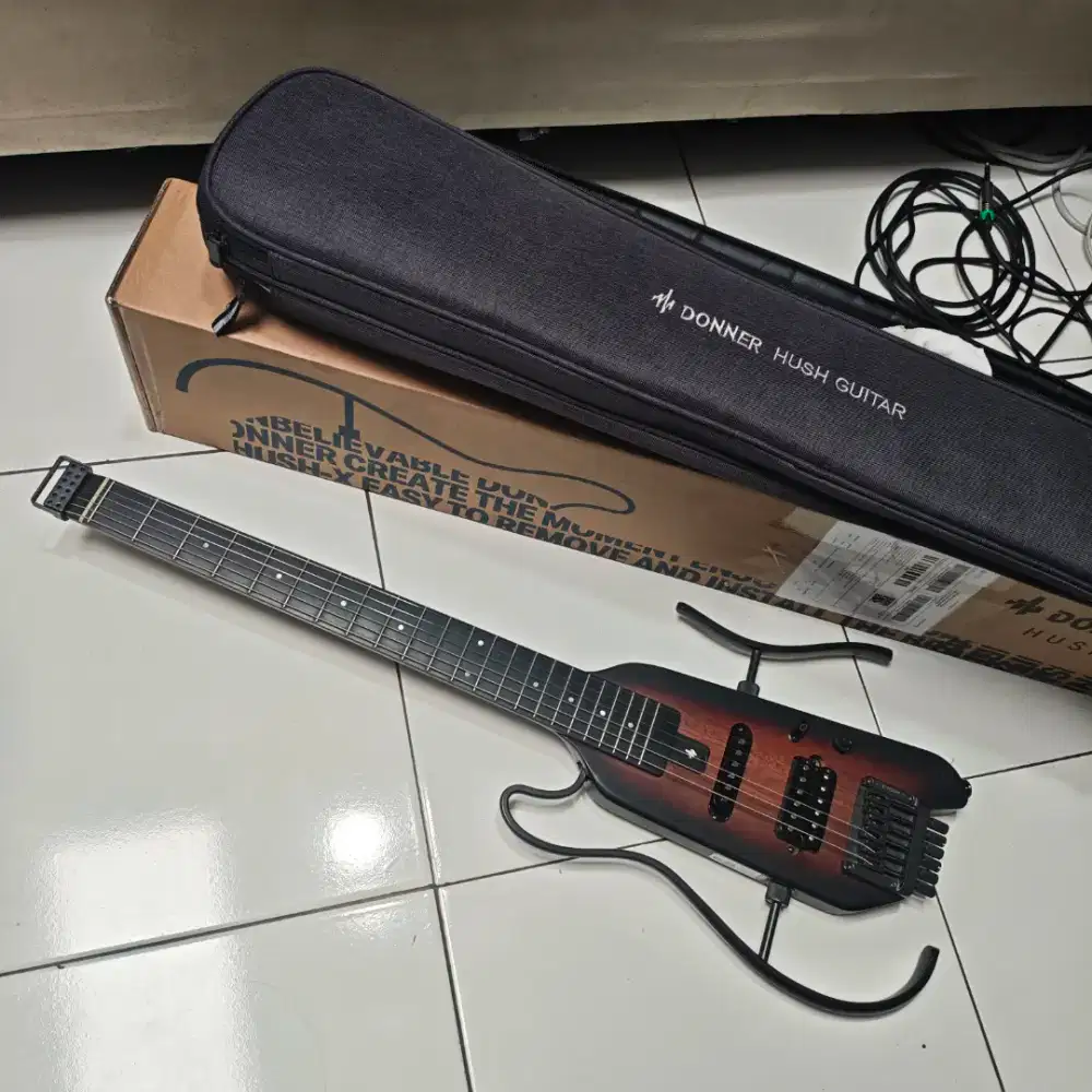 Gitar Elektrik Donner Hush X Fullset