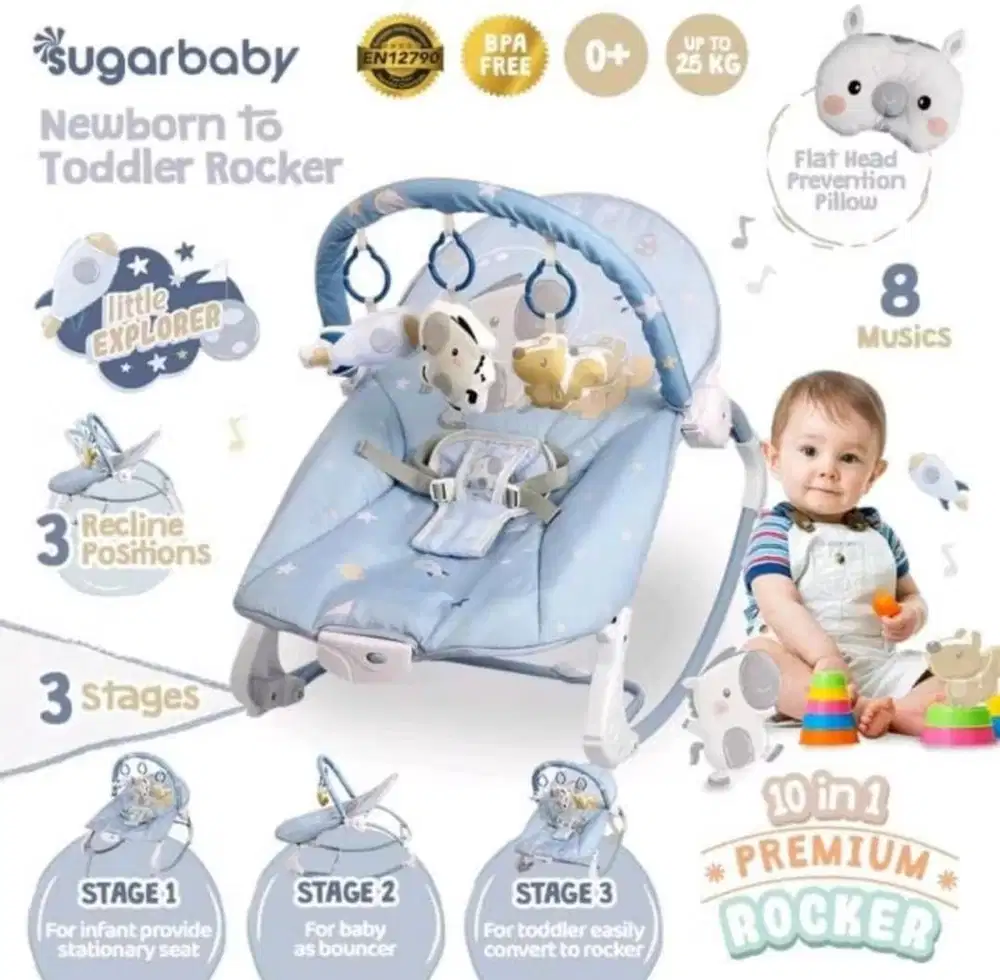 Baby bouncher merk sugar baby