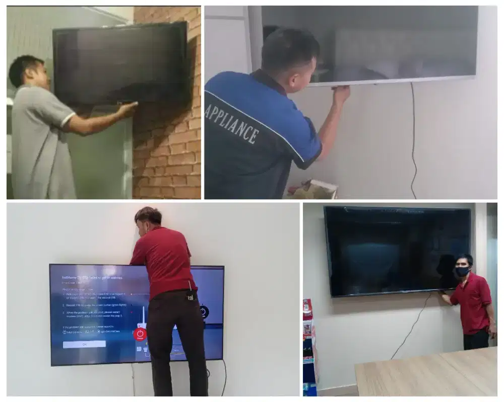 Pasangkan bracket dan Braket +pasang terimarapih breket briket led tv