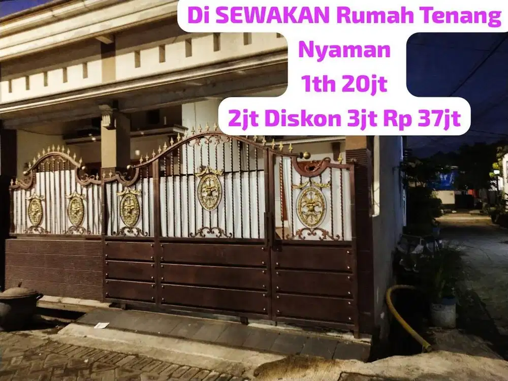 SEWA RUMAH KONTRAKAN RUNGKUT MEDAYU DISKON 3Jt SEWA 2th