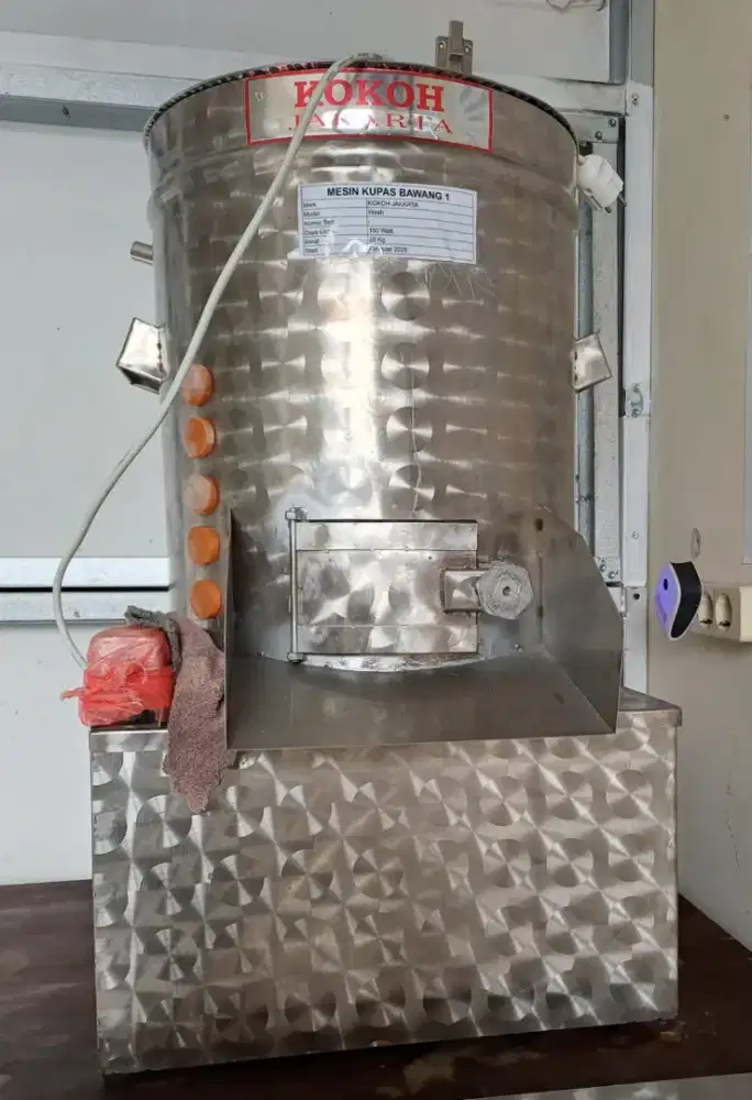 Mesin steinless kupas bawang,  Dinamo 1HP