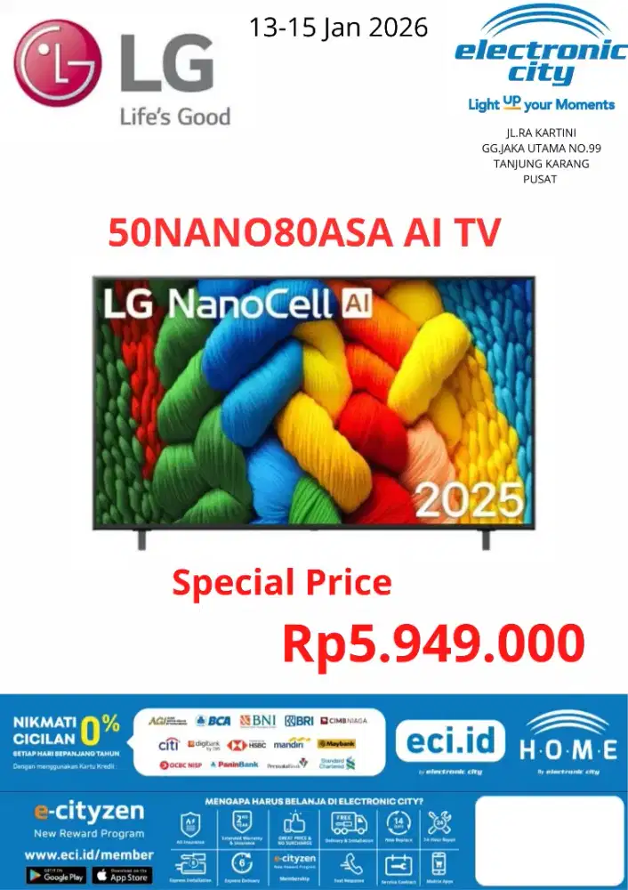 LG 50NANO80ASA AI TV New Series