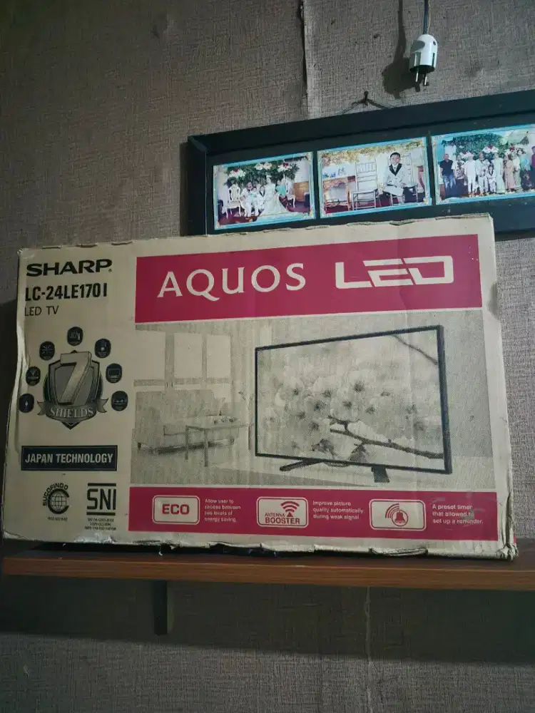 Led Tv sharp 24 fullset dus masih analog