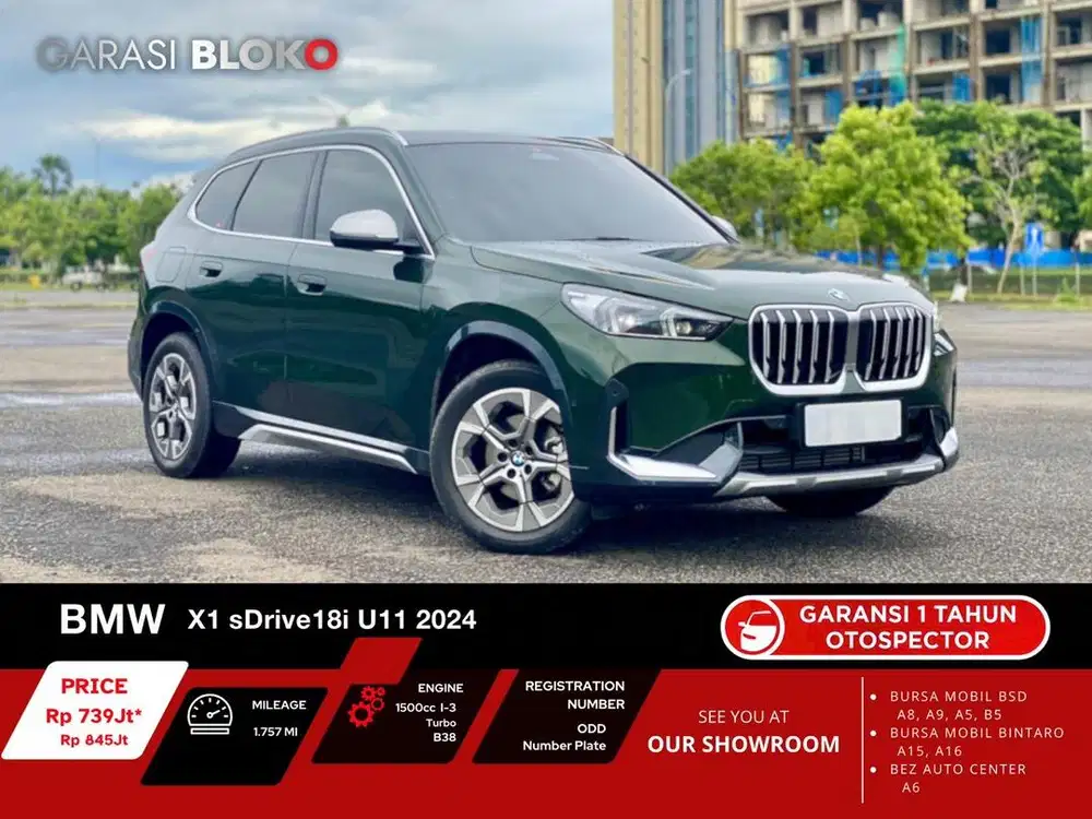 (Odo 1rb Warranty ON) BMW X1 U11 Facelift sDrive18i B38 2024