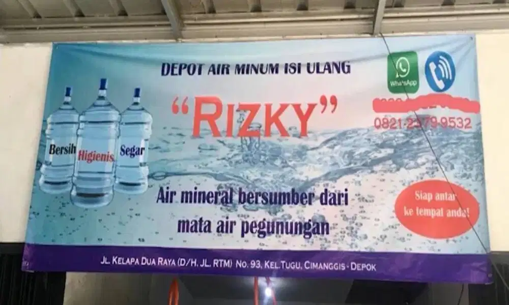 Dibutuhkan segera pegawai DEPOT AIR ISI ULANG RIZKY