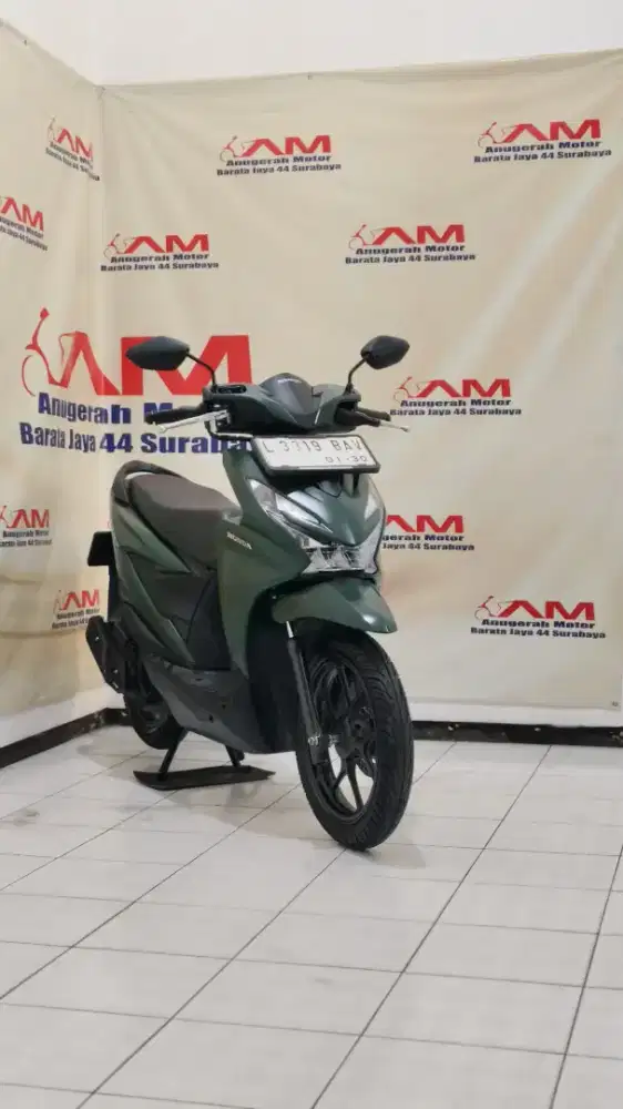 Istimewa Km 6 Ribu Beat Deluxe Iss Keyless Tahun 2024 hijau doff