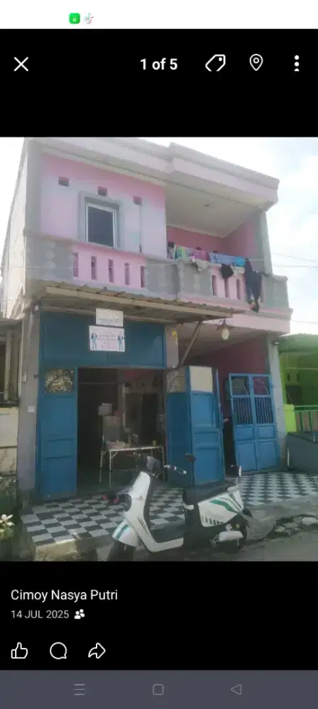 Dijual Cepat Rumah 2 lantai taman nuri