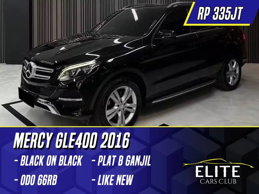Mercedes Benz GLE400 Exclusive 2016 Black Hitam Mercy GLE 400
