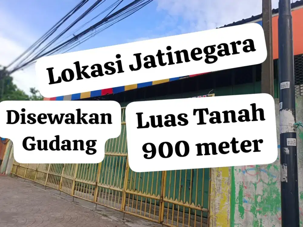 Disewakan Gudang Luas Murah di Jatinegara Jakarta Timur