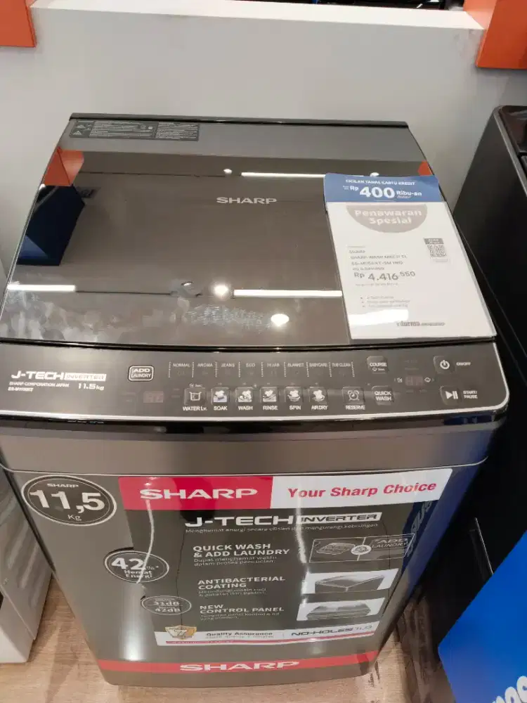 MESIN CUCI SHARP TOP LOAD 11KG