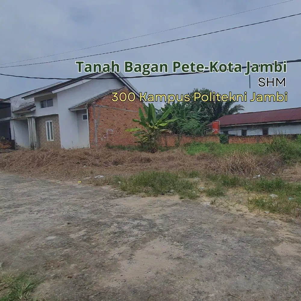Jual Tanah Bagan Pete, 500m Politeknik Jambi