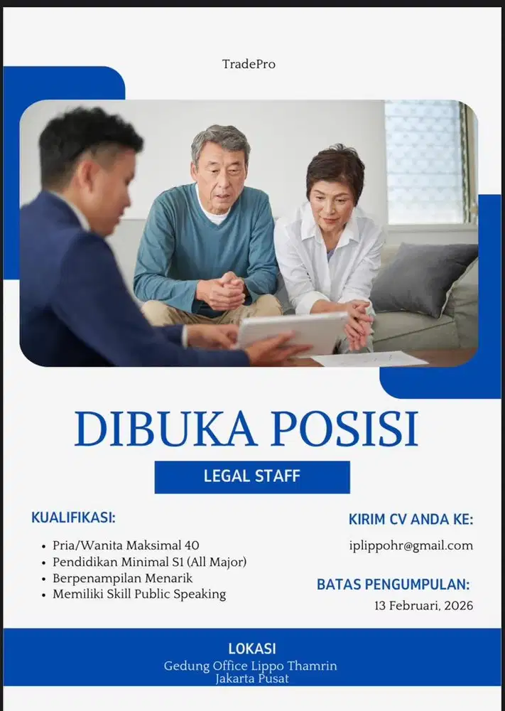 Lowongan Kerja Legal Staff
