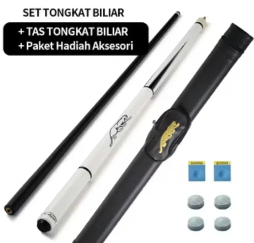 Stik Billiard Serat Karbon kondisi baru mata 12,5mm
