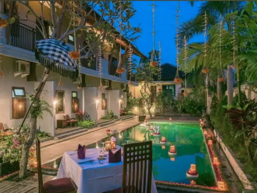 Jual For Sale  Freehold  Boutique Hotel View Sawah Lokasi Di Jln. Campuhan Ubud Bali.