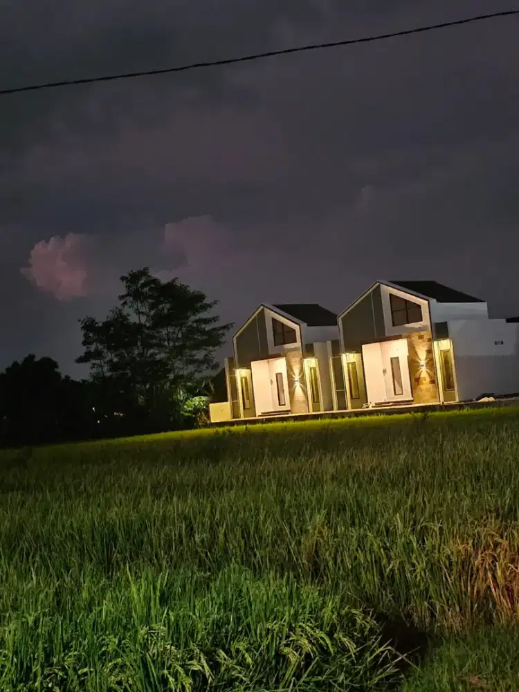 Disewakan rumah view persawahan di Godean Sleman Yogyakarta