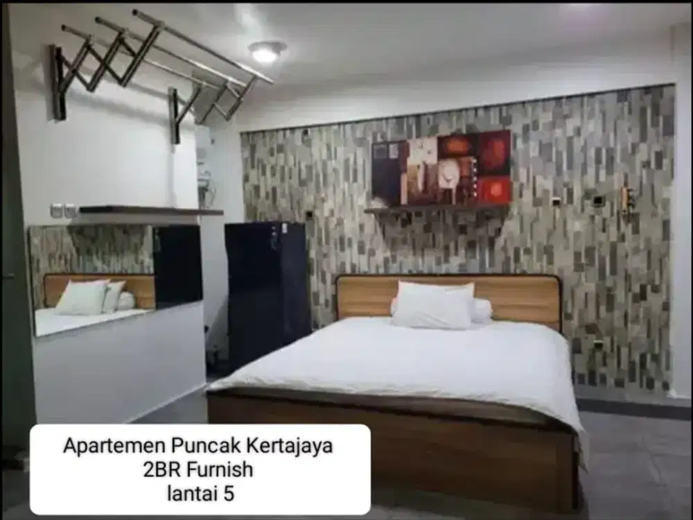 Dijual Apartemen Puncak Kertajaya 2BR jadi 1 BR Luas Lantai Rendah  SIU.A197