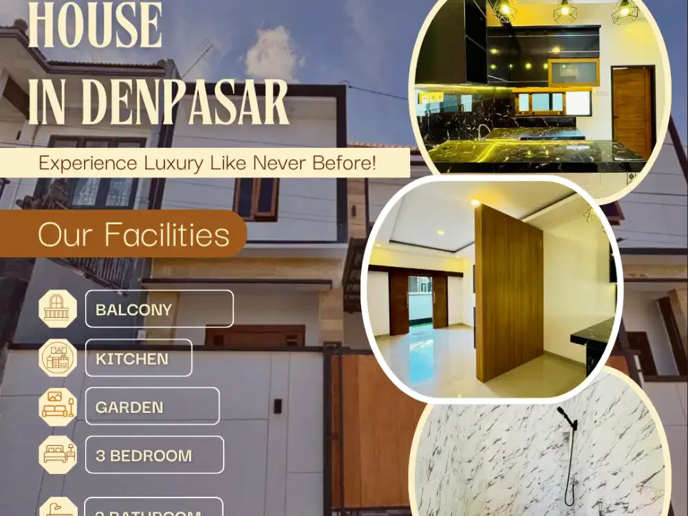 Jual rumah semi villa 2 lantai  Masih baru & siap huni Lokasi jl Gng andakasa  Denpasar barat bali