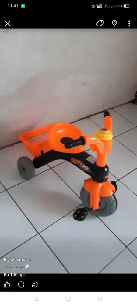 jual  BU 100 sepeda anak no minus