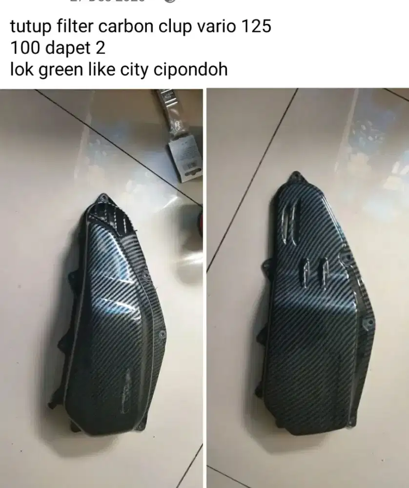 tutup filter carbon clup vario 125