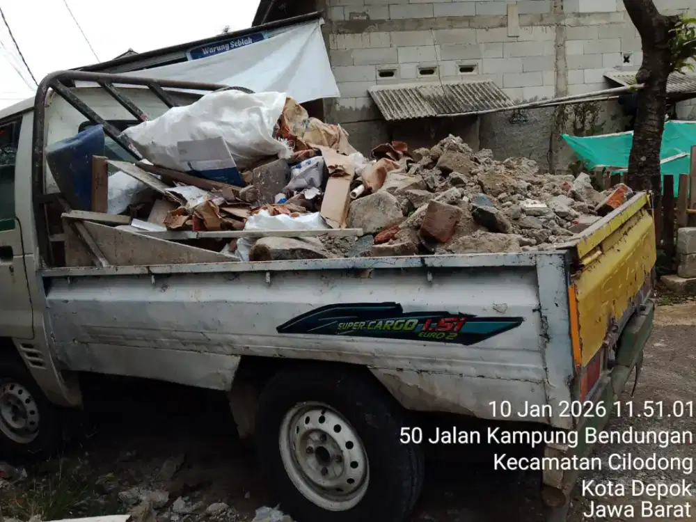 Jasa buang puing sampah proyek dll