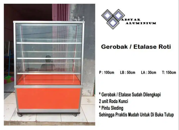 Etalase Kue basah dan kue kering