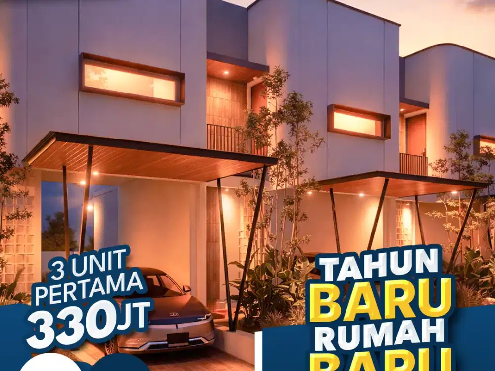 Rumah Modern Minimalis 3 menit ke Karanganyar Kota