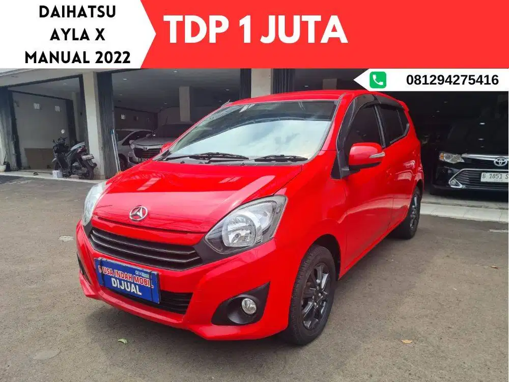 DP 1 JUTA Daihatsu Ayla X MANUAL 2022