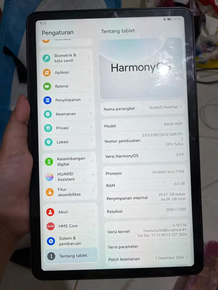 matepad huawei ram 6