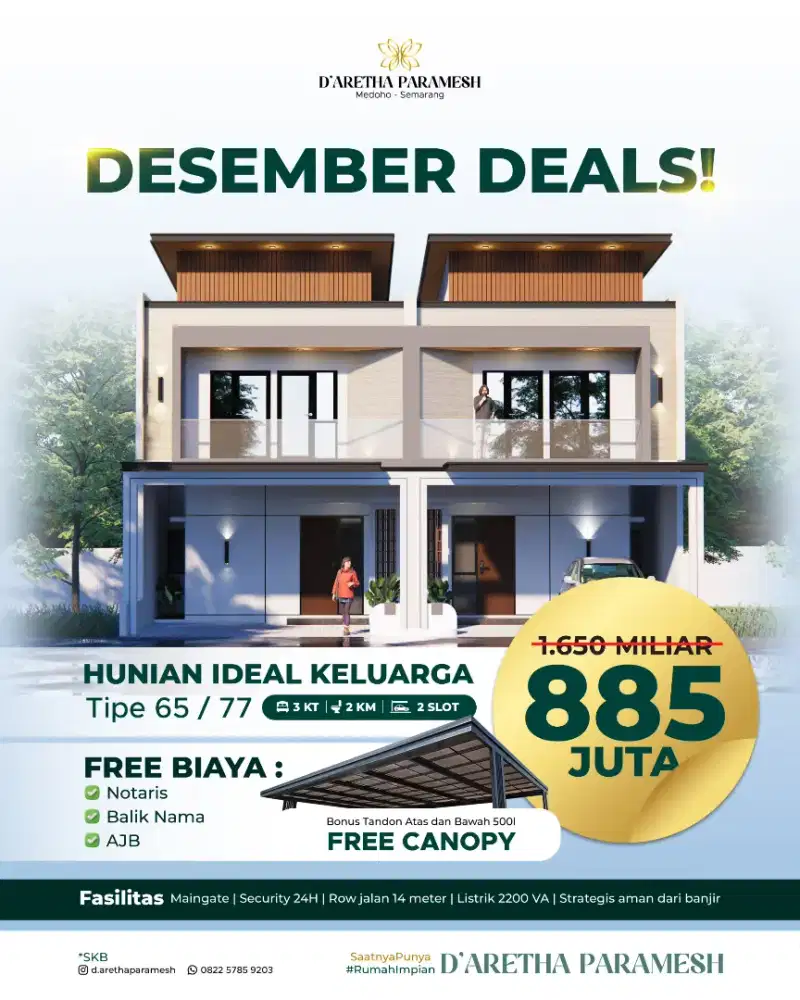 RUMAH CLUSTER MEWAH MEDOHO PEDURUNGAN