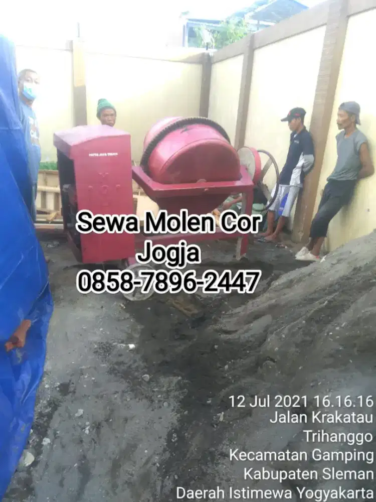 Sewa alat Stamper Molen Vibrator pompa air Bor Dril Jack Hammer Beton