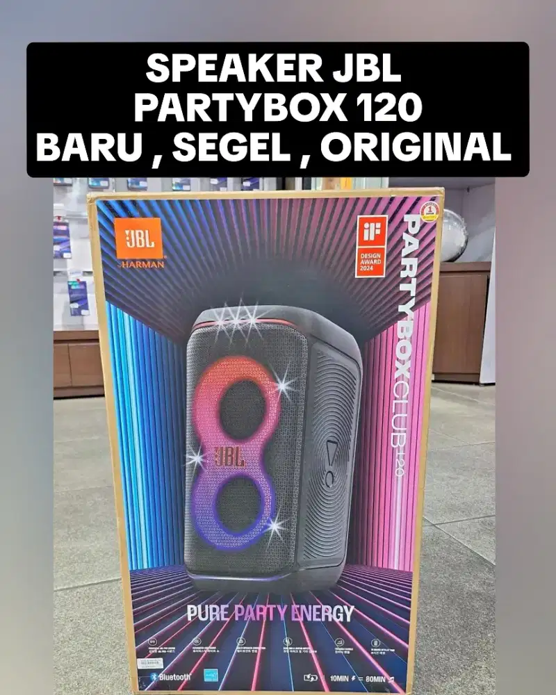 5 jt lebih dikit ‼️ JBL PARTYBOX 120 NEW, SEGEL, ORIGINAL