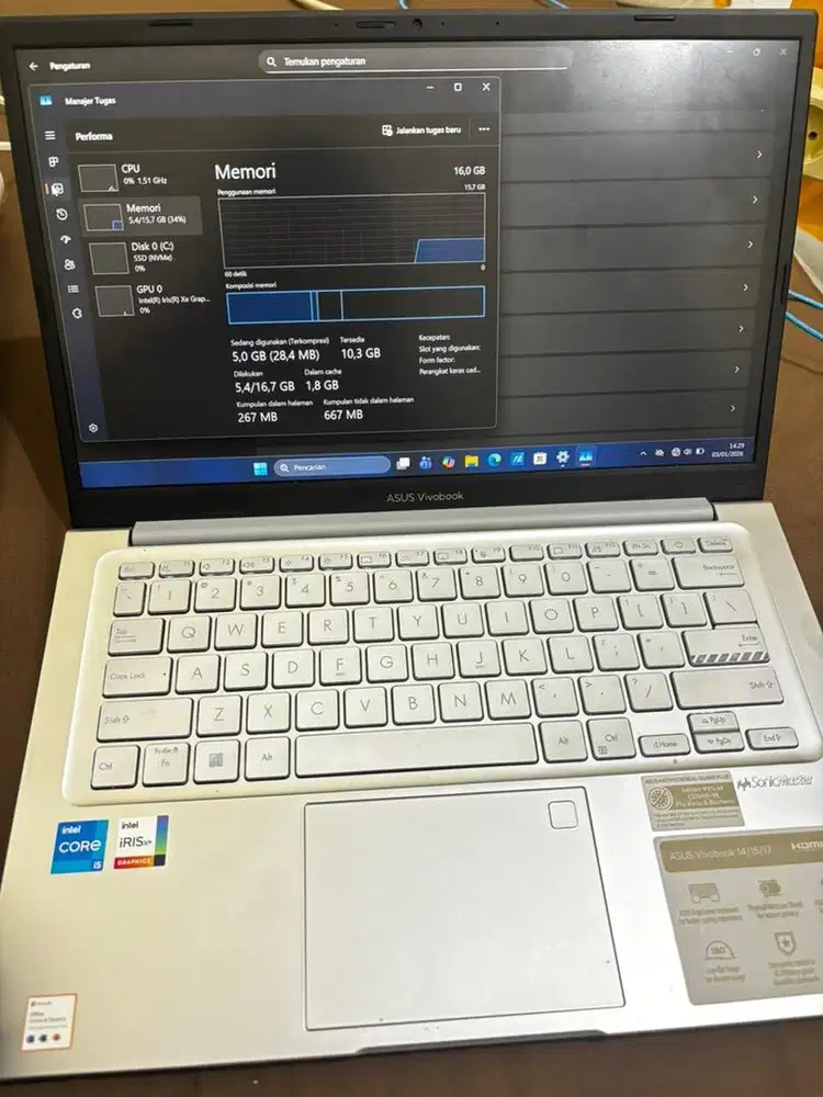 Laptop bekas masih mulus