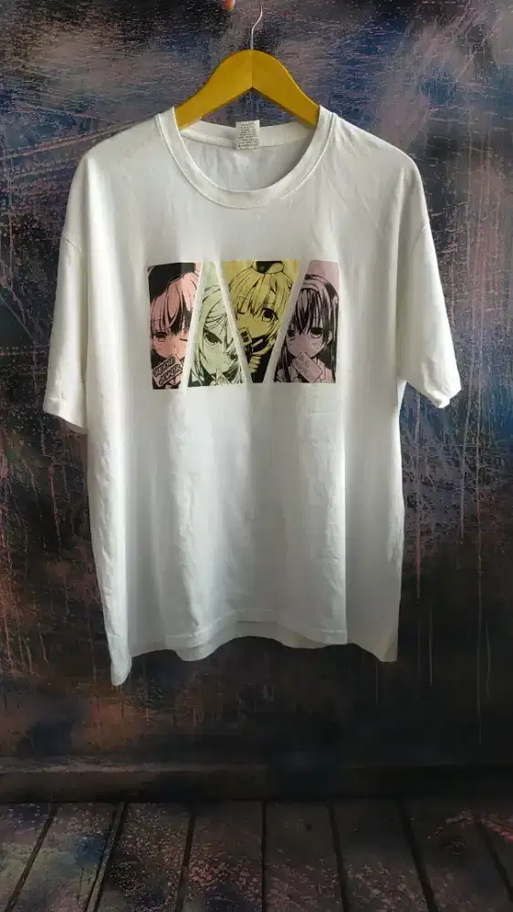 T-shirt kaos putih anime