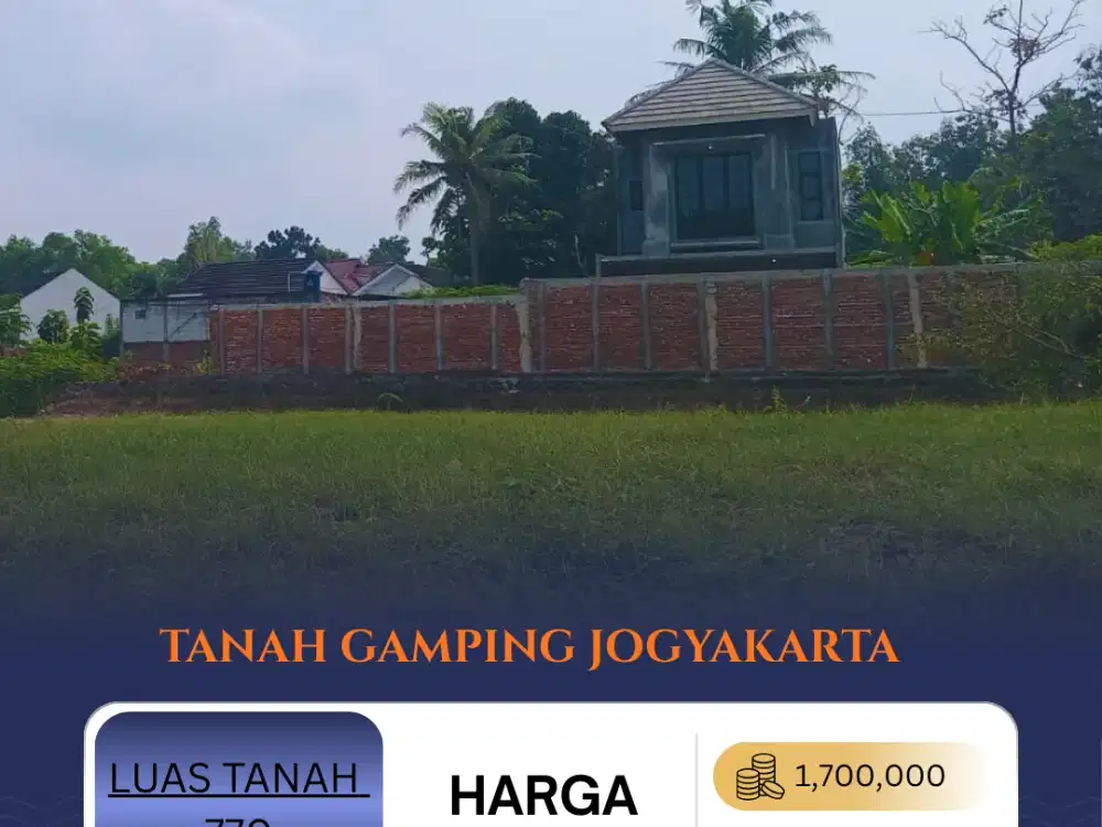 Tanah SHM Pekarangan Area Gamping Siap Balik Nama