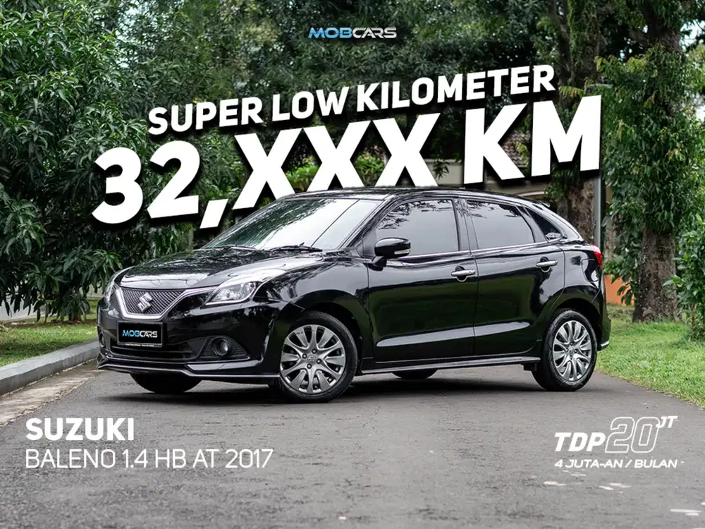 ANGSURAN 4 JTAN !! BALENO 1.4 HB AT MATIC 2017 HITAM