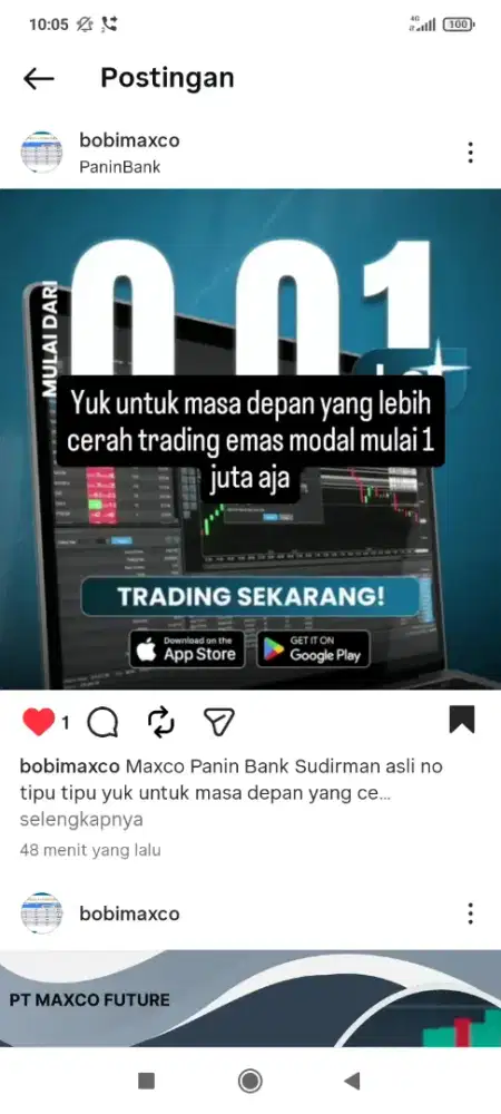 Trading emas dengan modal minim 1 juta