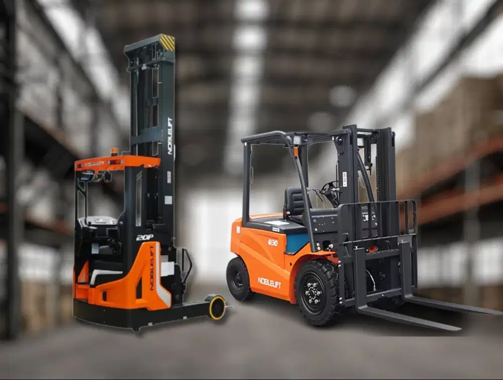 Reach truck-Forklift electrik 2 ton merk Noblelift daltonlift
