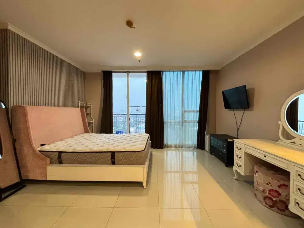 Disewakan Full Furnish Apartemen Ancol Mansion Studio 50 meter Tower Pacific Ocean terbaik bersih