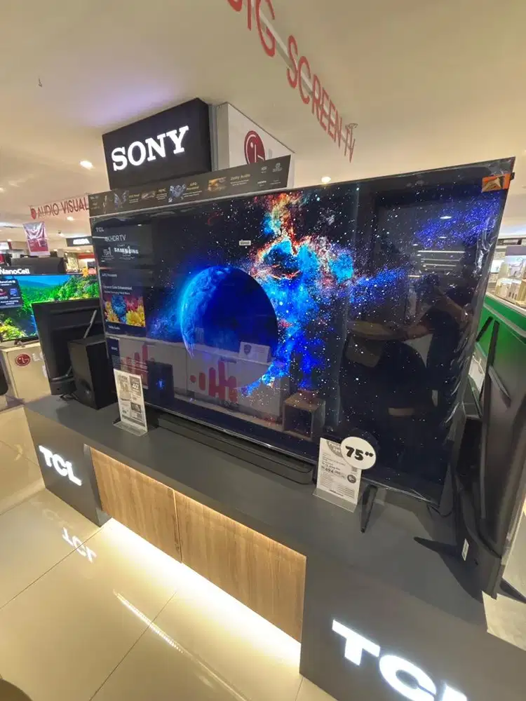 TCL led google tv 4K 75 inchi