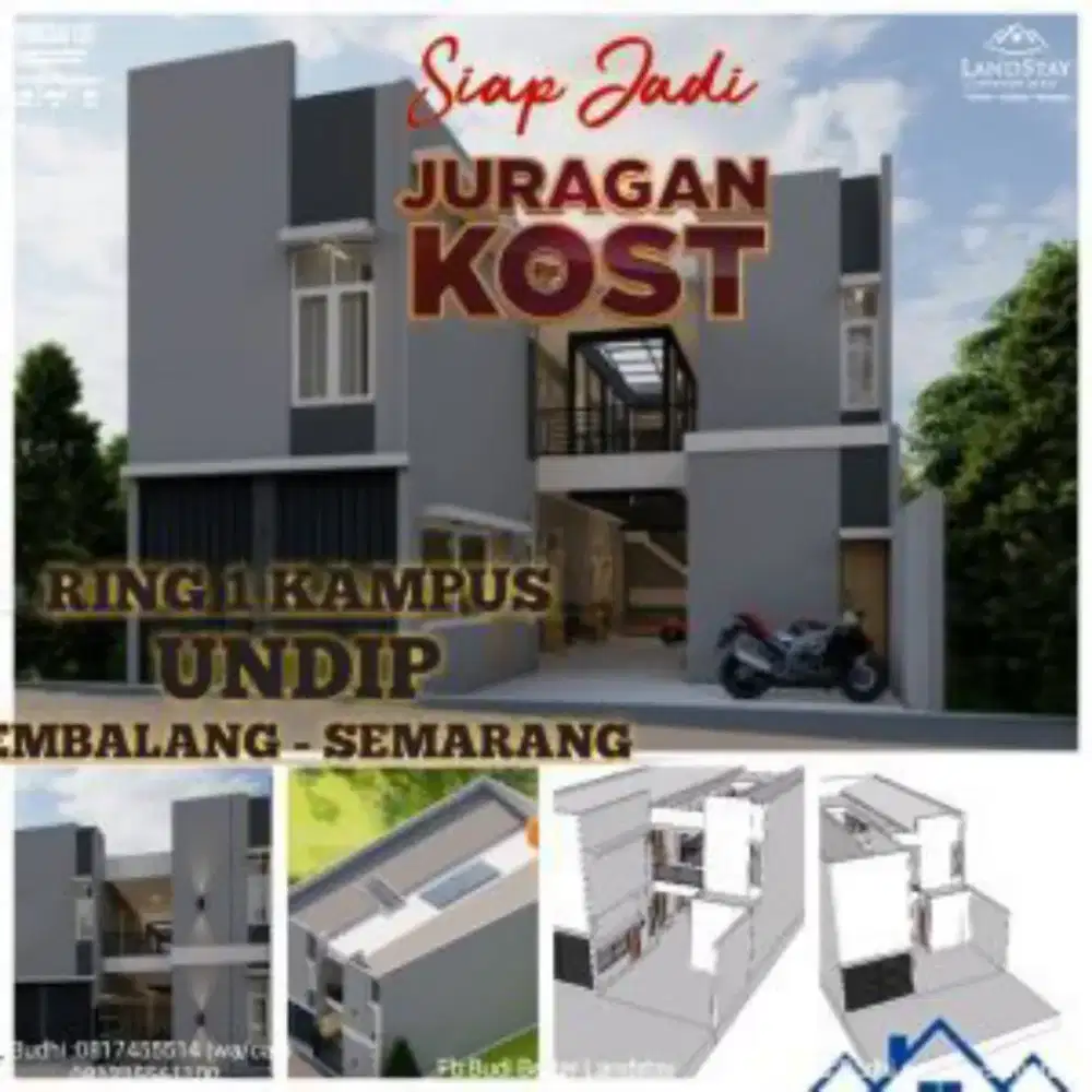 TERMURAH,RUMAH KOST 13 KAMAR,SHM, RING 1 KAMPUS UNDIP SEMARANG