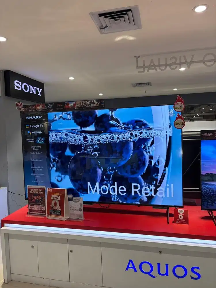 SHARP led google tv 4K 75 inchi