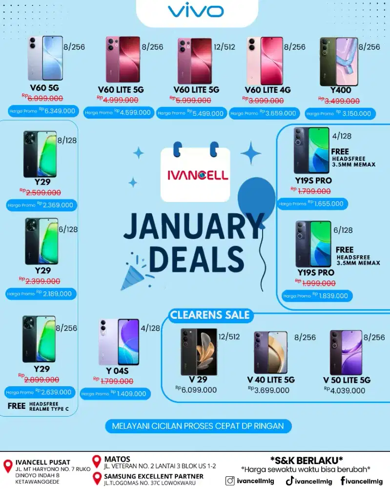 VIVO V60 LITE NEW TERMURA GASS