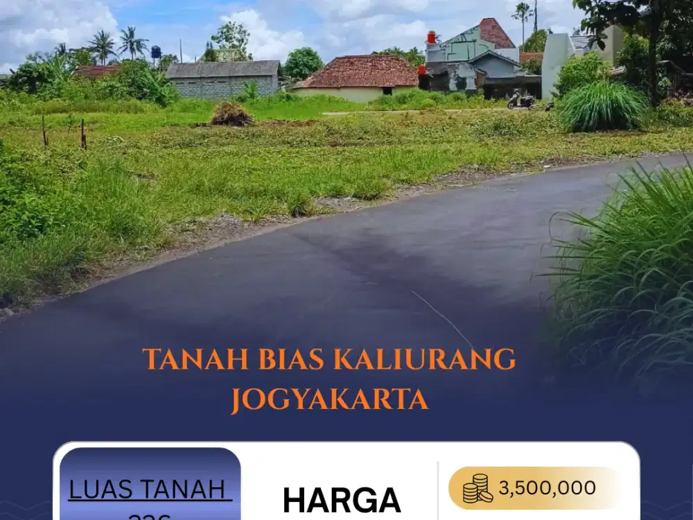 Tanah Jogja 2 Menit SD Bias Kaliurang SHM Pekarangan