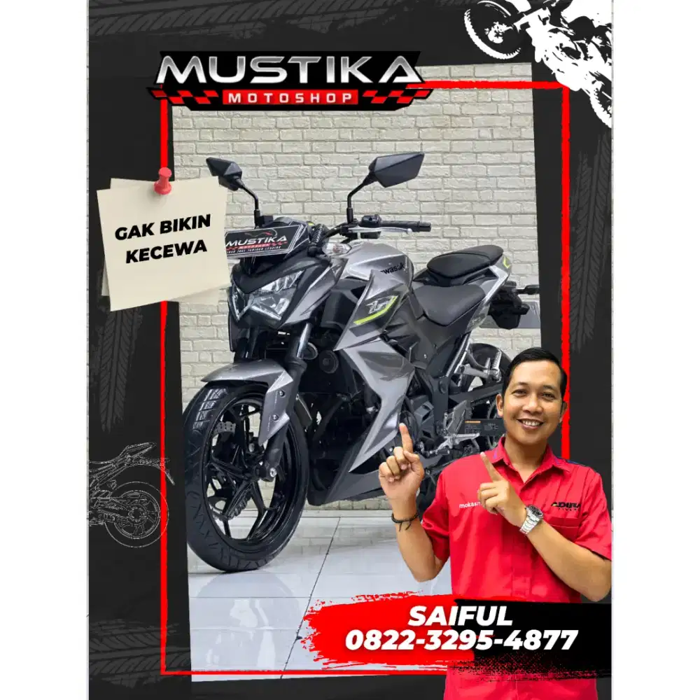 Perfect Condition!!Kawasaki Z250 Naked 2017 Pmk 2019 Mulus-Mustika