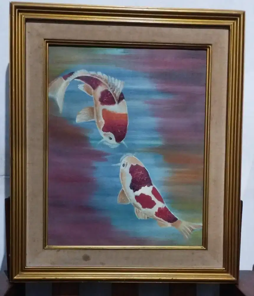 Jual 2 Buah Lukisan Cat Minyak On Canvas Karya Mars